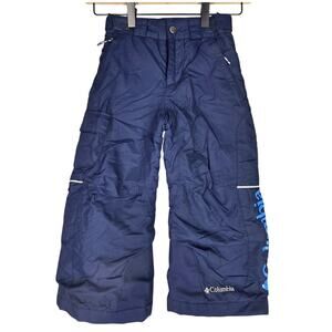 COLUMBIA OMNI‑HEAT INSULATED KIDS SNOW CARGO PANTS NAVY BLUE – SIZE XXS (4/5)